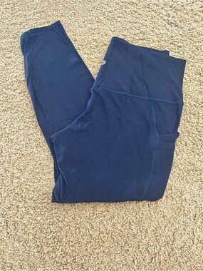 Navy Lululemon Leggings with Side Pocket
